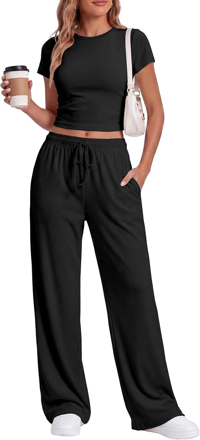 Two Piece Crop Lounge Set