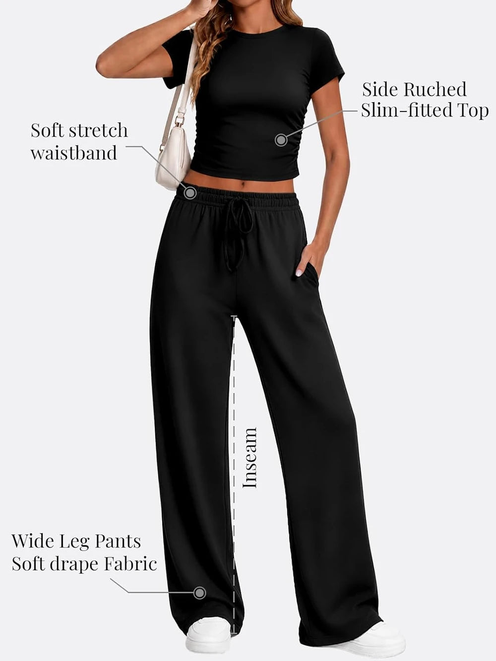 Two Piece Crop Lounge Set