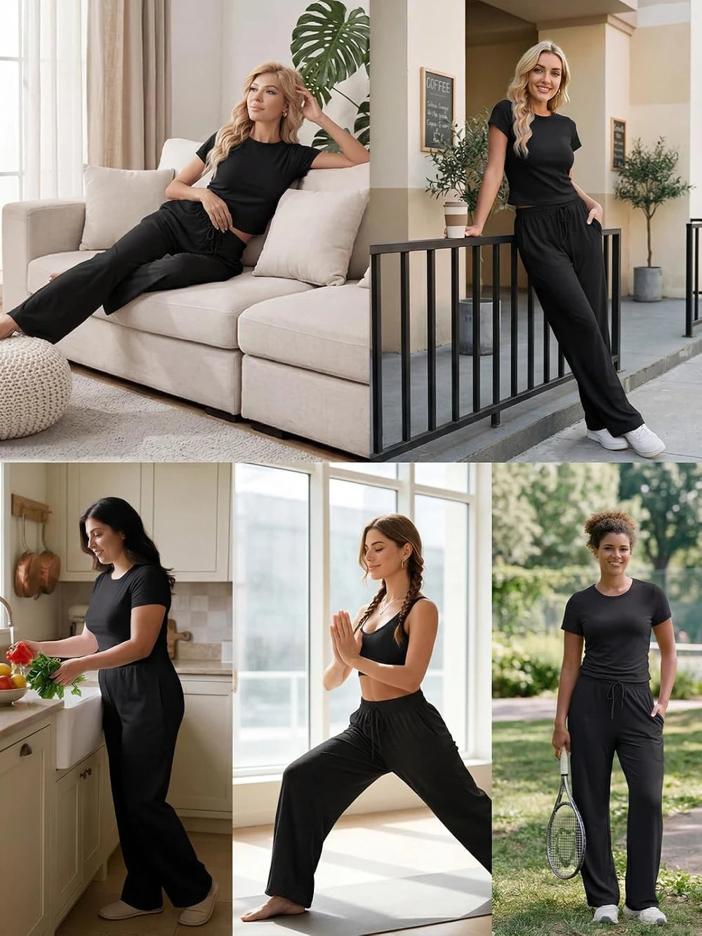 Two Piece Crop Lounge Set