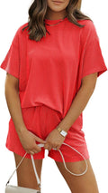 Ribbed Knit Striped Travel Set