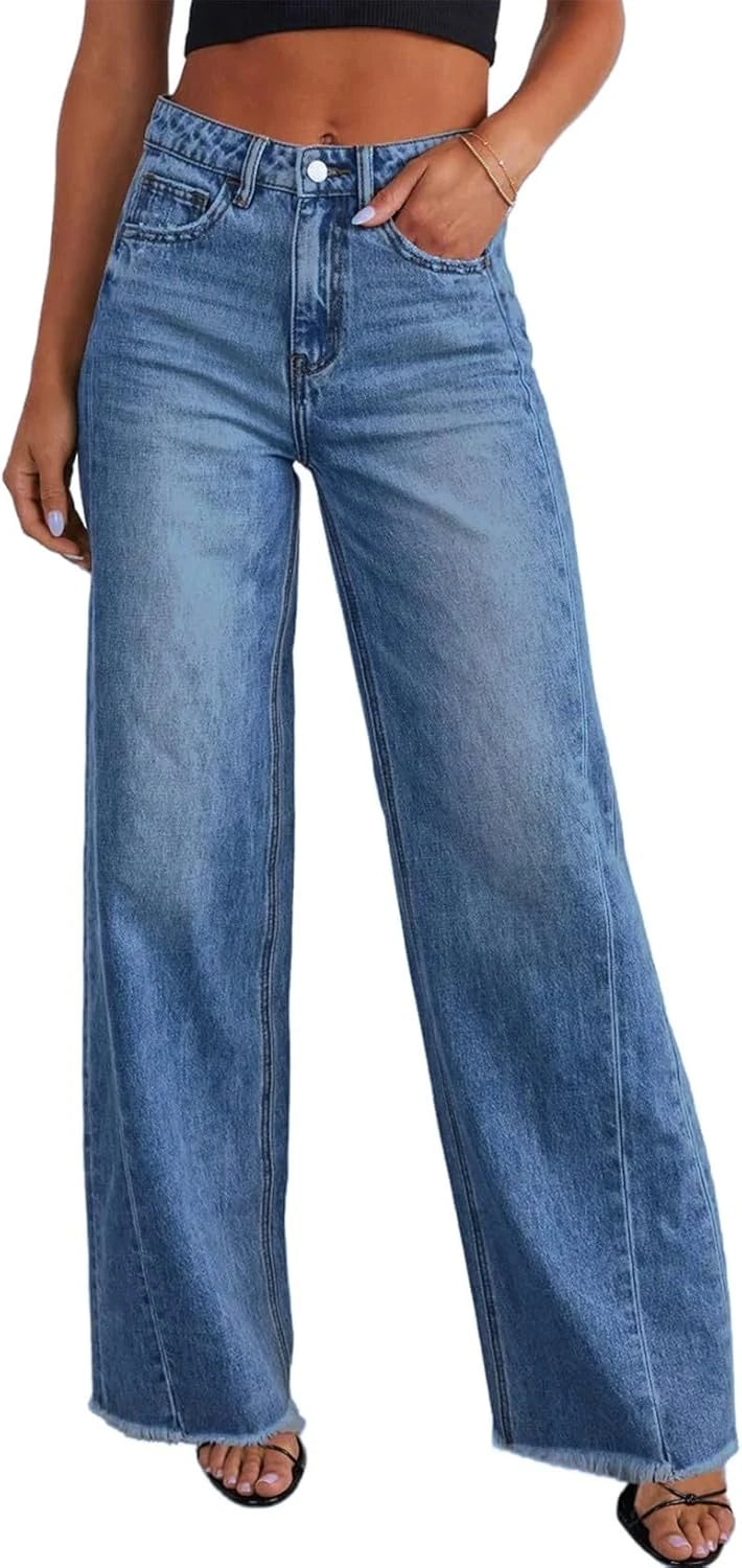 High Waisted Wide Leg Jeans