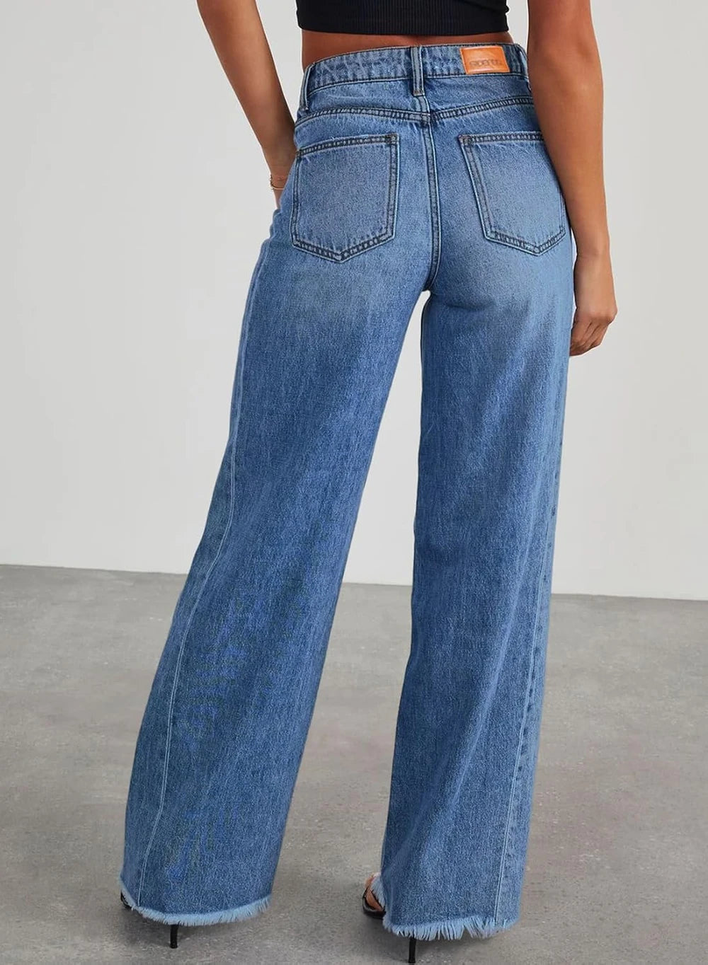High Waisted Wide Leg Jeans
