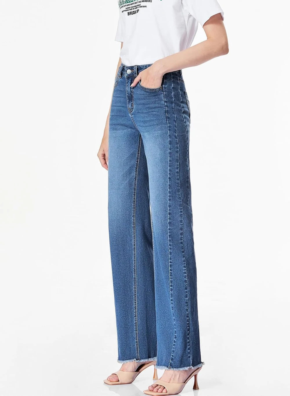 High Waisted Wide Leg Jeans