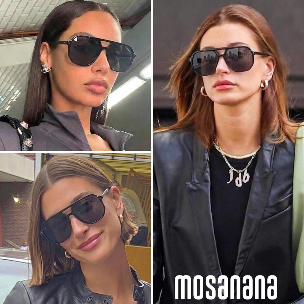 Oversized Polarized Aviator Sunglasses