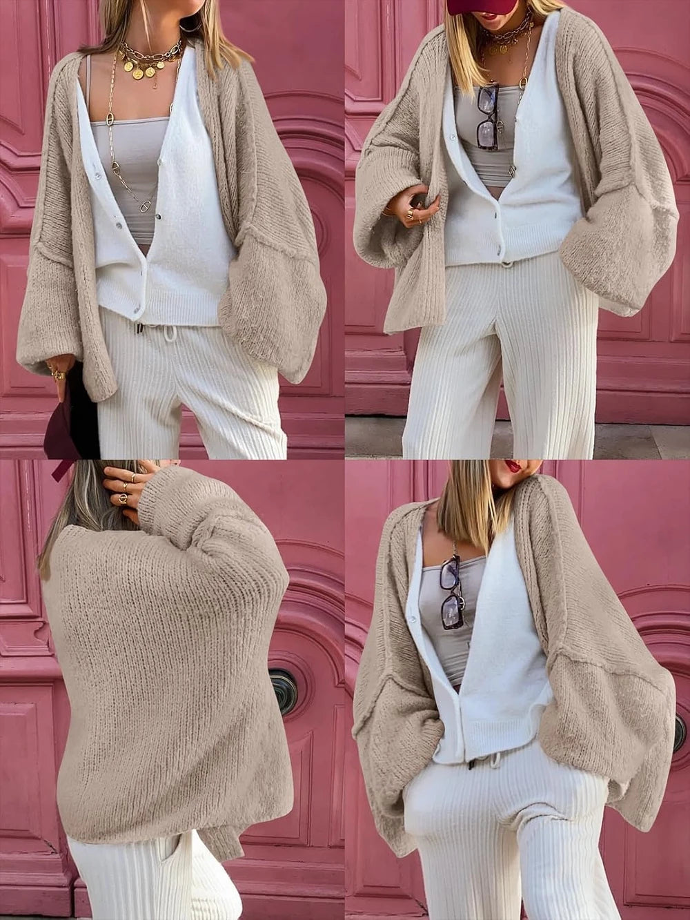 Chunky Oversized Cardigan Sweater
