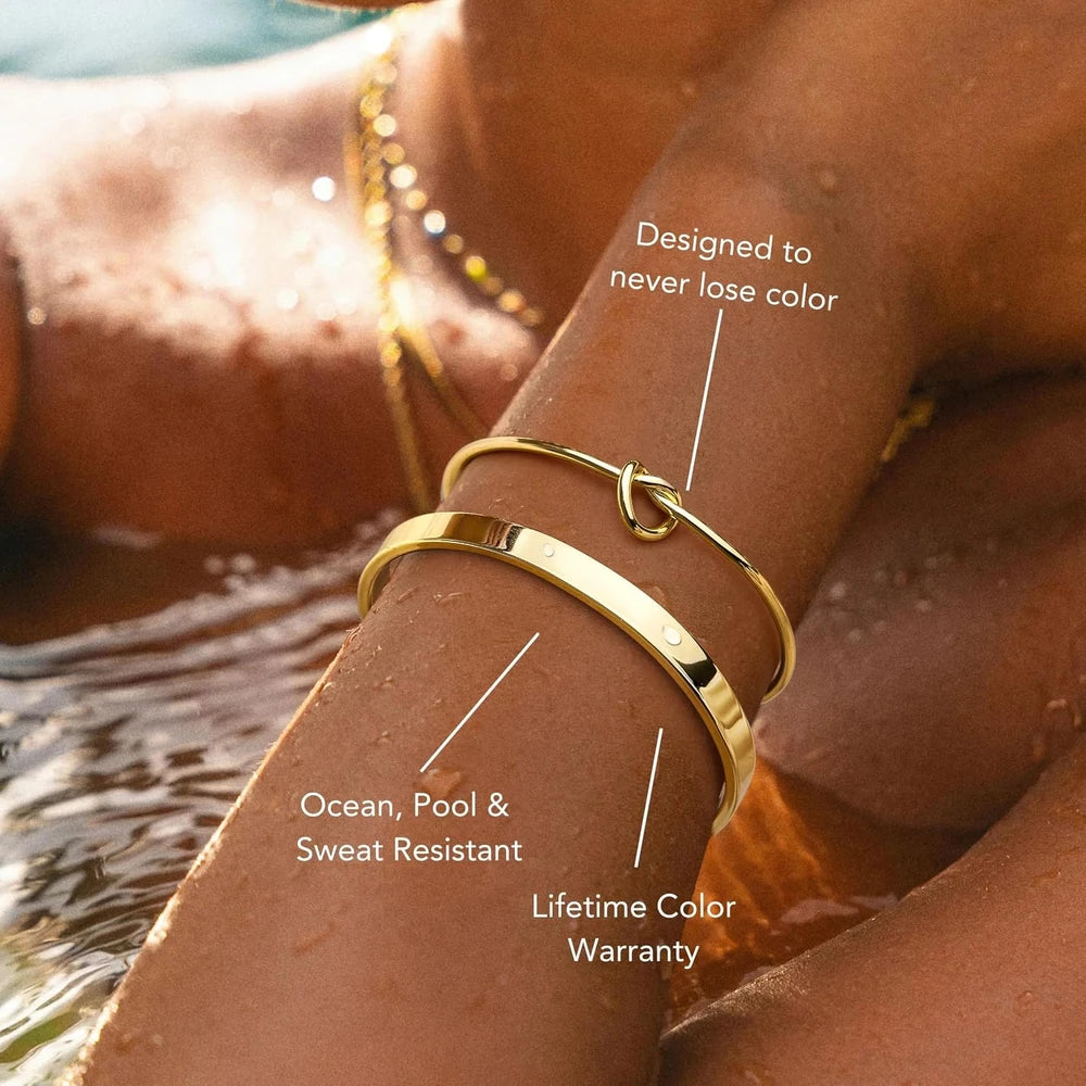 Gold Plated Bracelet Set