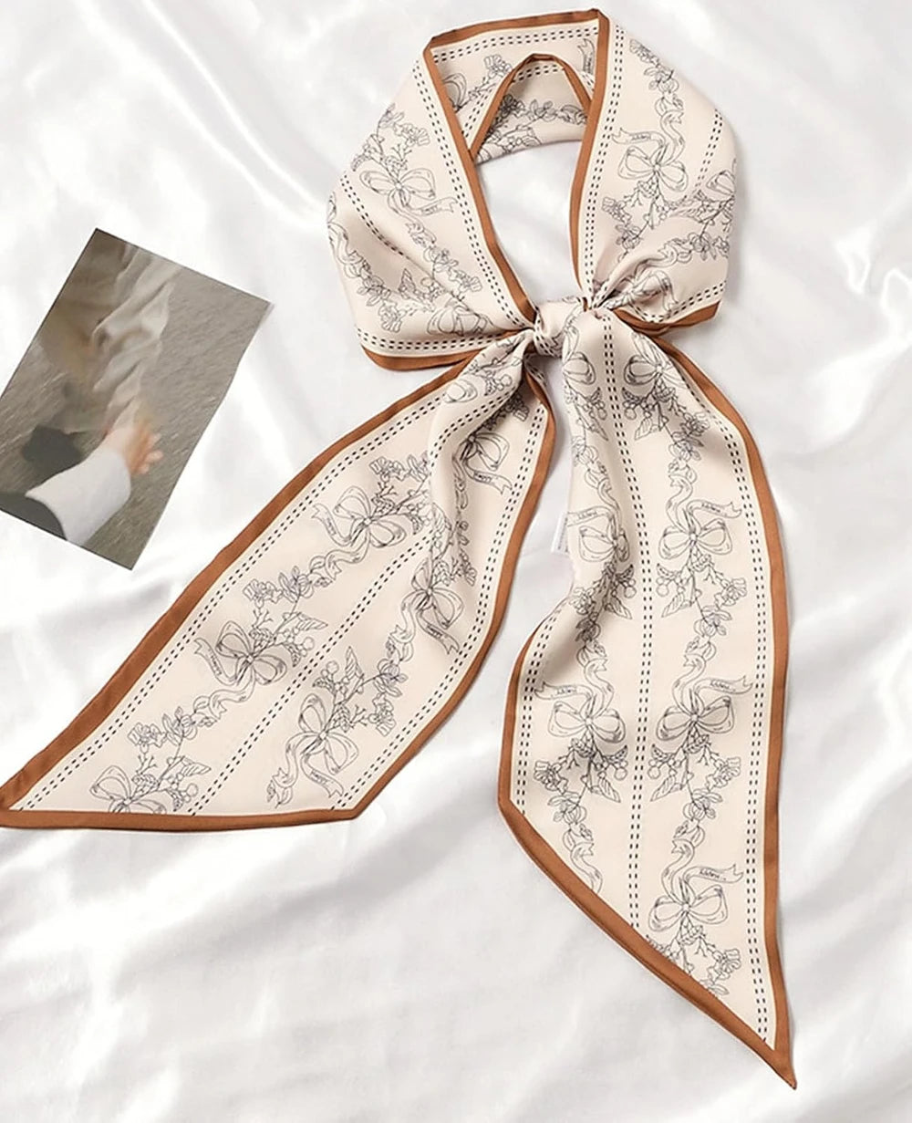 Silky Satin Handbag Scarf