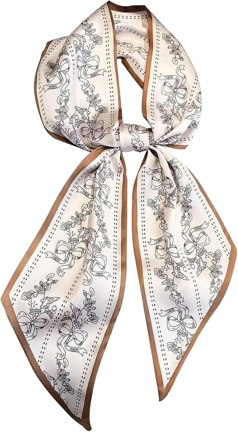 Silky Satin Handbag Scarf