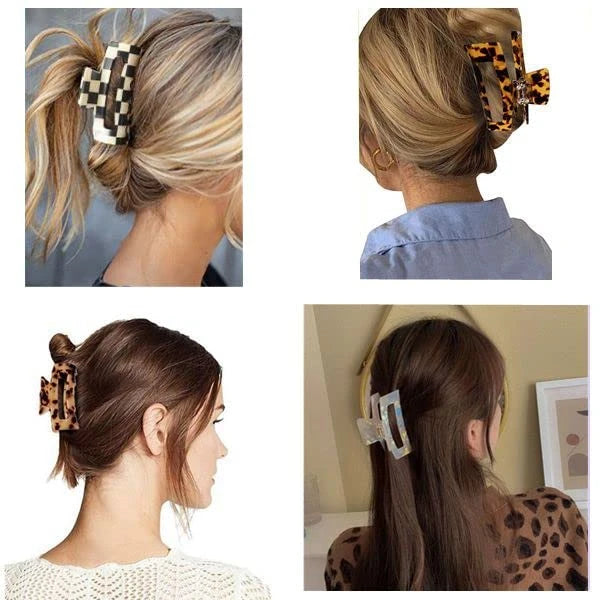 Acetate Hair Claw Clips Set