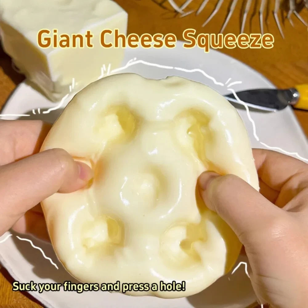 Cheese Cube Stress Ball Squishy