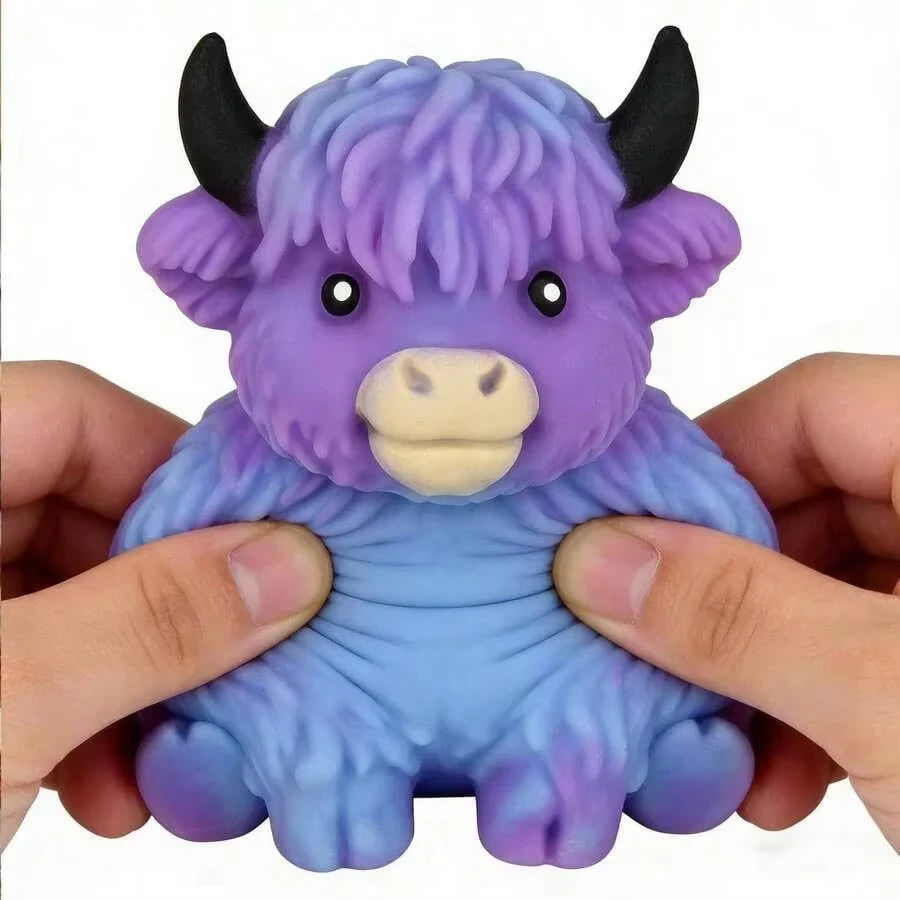Scottish Highland Cow Squishy Fidget Toy