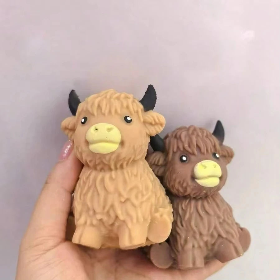 Scottish Highland Cow Squishy Fidget Toy