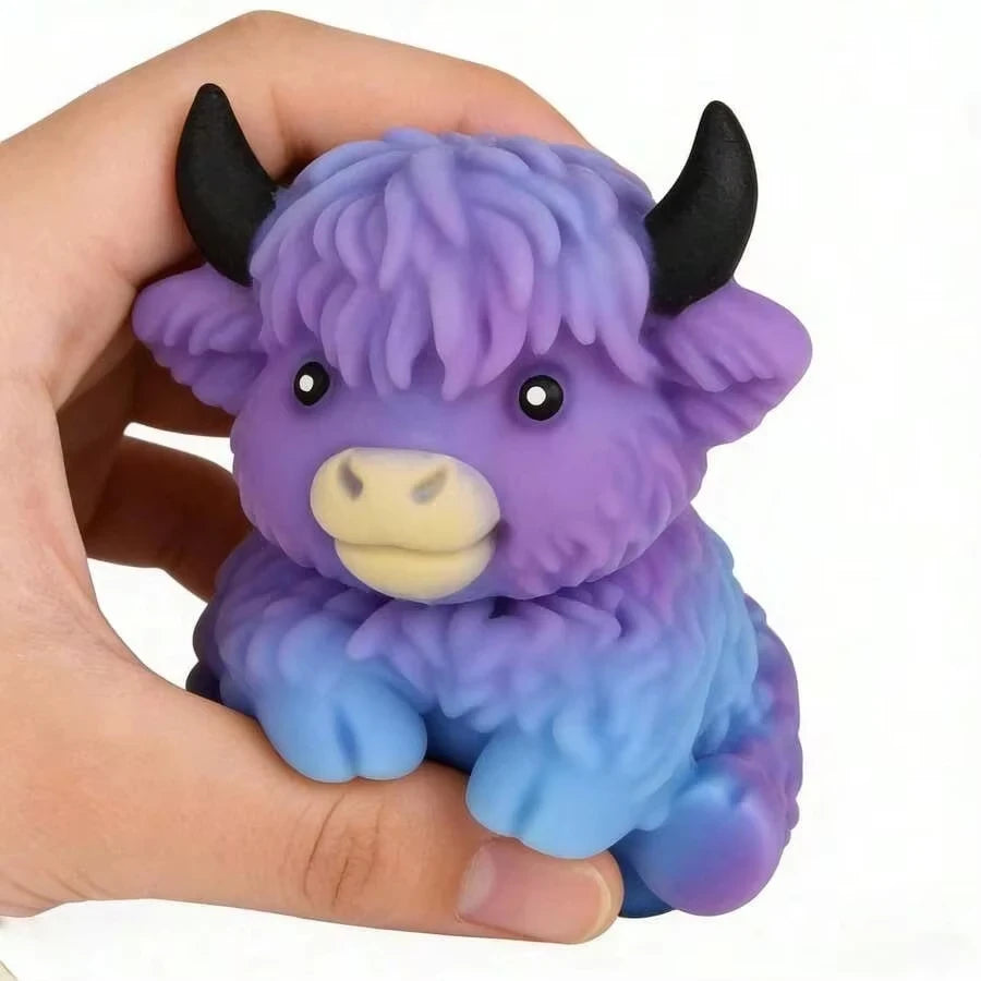 Scottish Highland Cow Squishy Fidget Toy