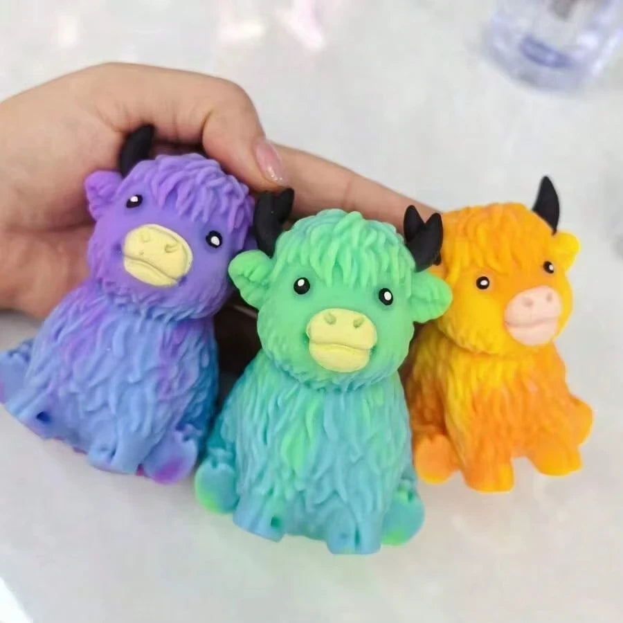 Scottish Highland Cow Squishy Fidget Toy