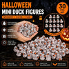 Gothic Skeleton Resin Duck Figurine Set