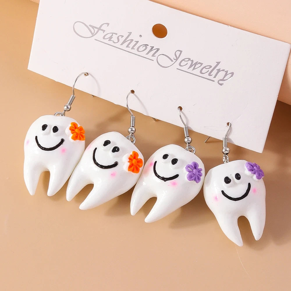 Cute Cartoon Smile Face Earrings