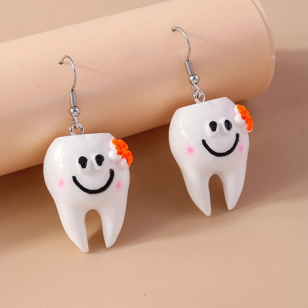 Cute Cartoon Smile Face Earrings