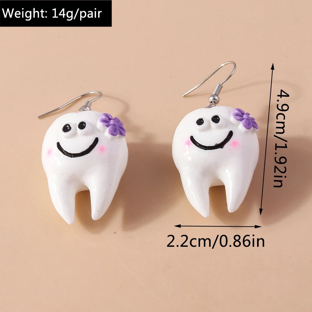 Cute Cartoon Smile Face Earrings