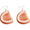 Fake Teeth Drop Earrings