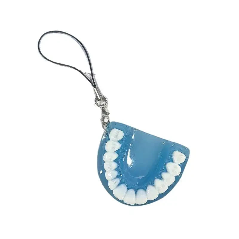 Funny Denture Pendant Bag Charm