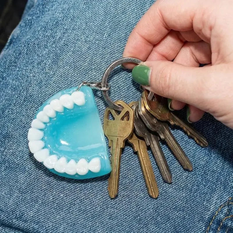 Funny Denture Pendant Bag Charm