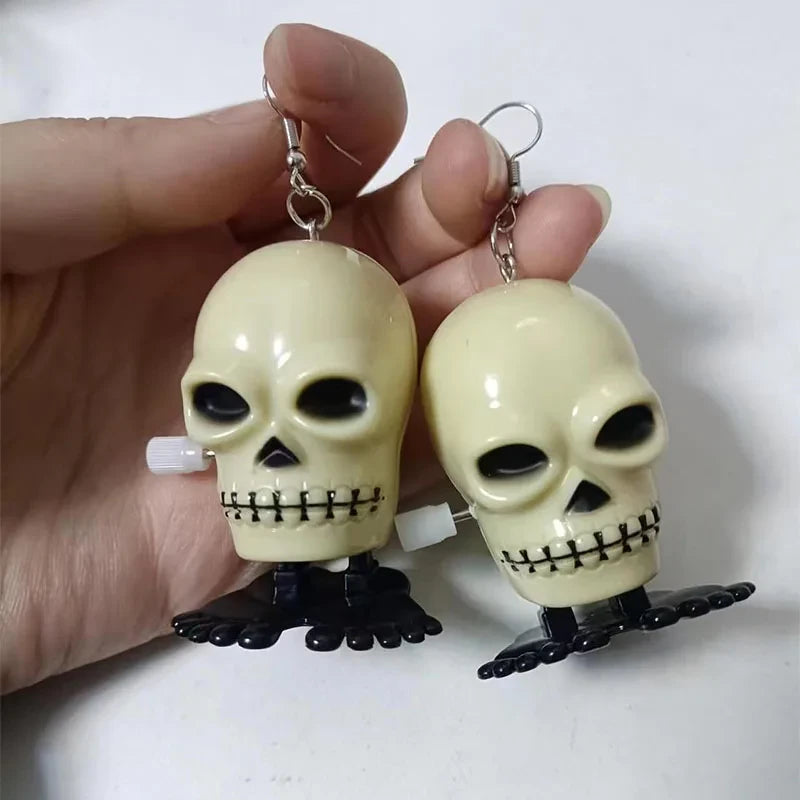 Wind-Up Teeth Dangle Earrings