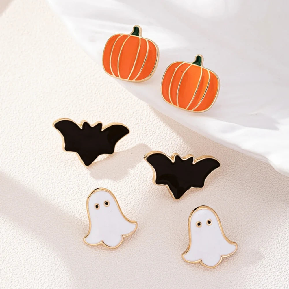 Gothic Halloween Stud Earrings Set
