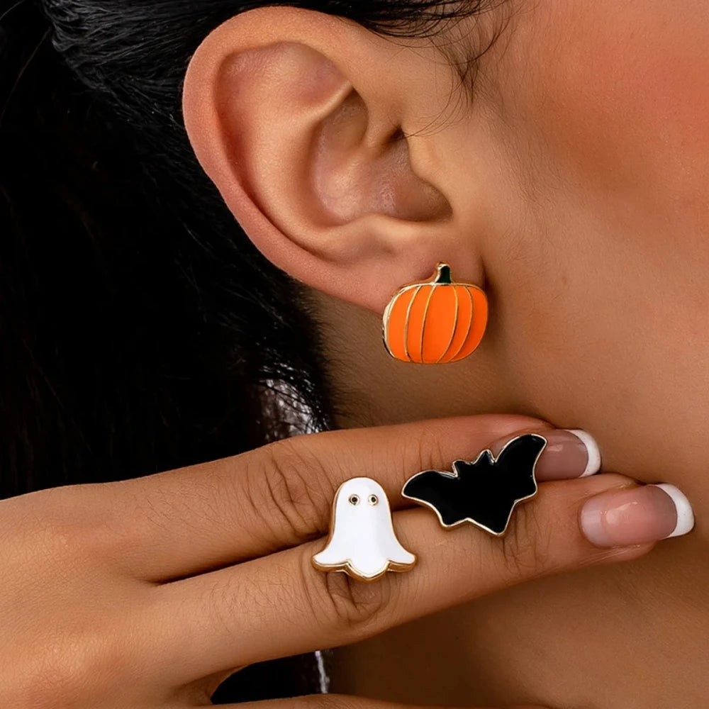 Gothic Halloween Stud Earrings Set