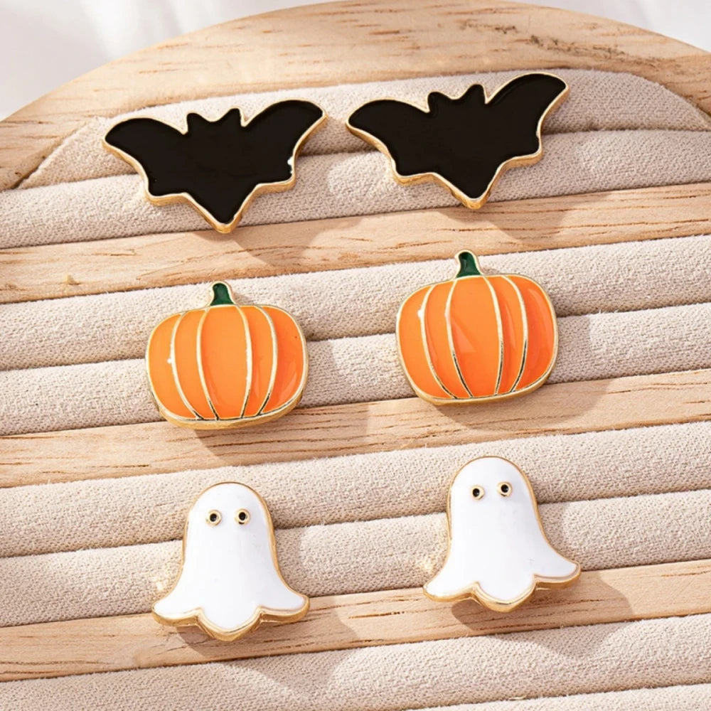 Gothic Halloween Stud Earrings Set