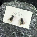 Realistic Simulation Fly Stud Earrings