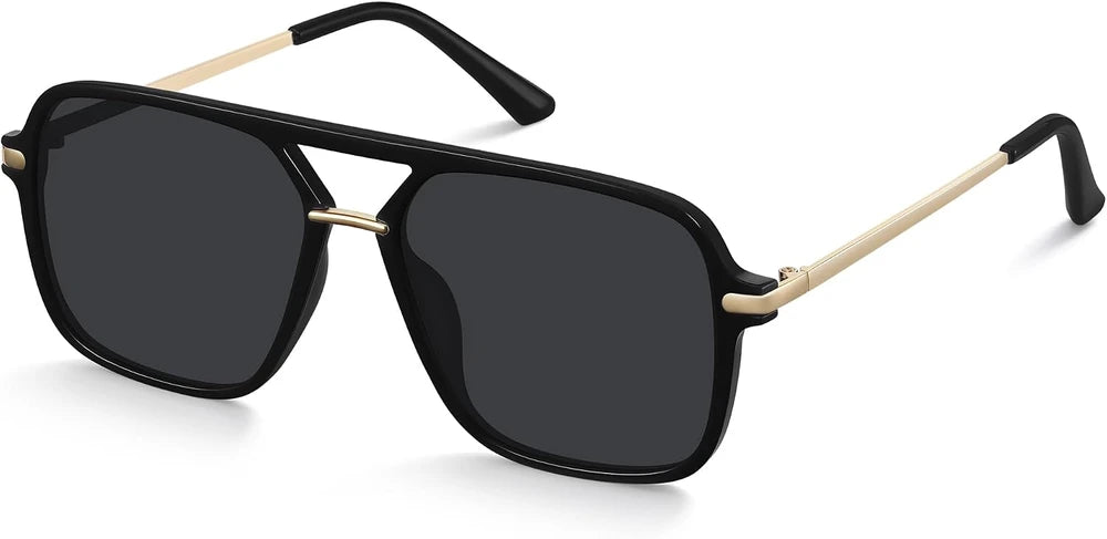 Square Aviator Polarized Sunglasses