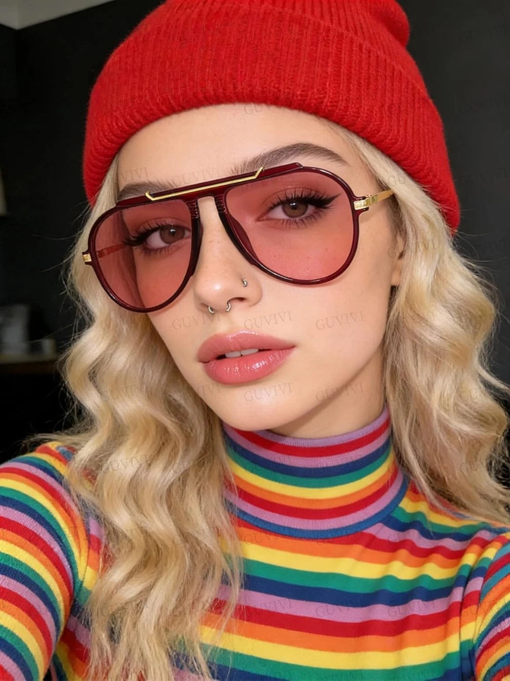 Oversized Aviator Sunglasses