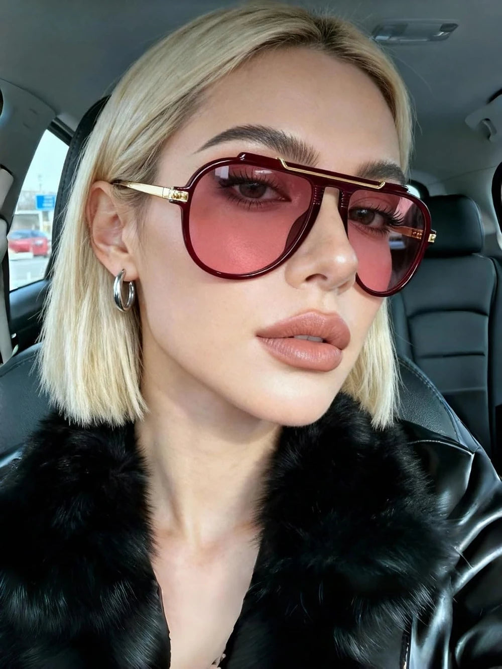 Oversized Aviator Sunglasses