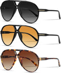 Retro Oversized Aviator Sunglasses
