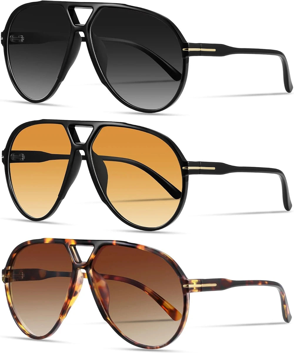 Retro Oversized Aviator Sunglasses