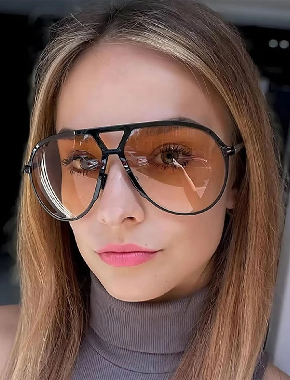 Retro Oversized Aviator Sunglasses