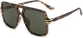 Retro Oversized Polarized Square Sunglasses