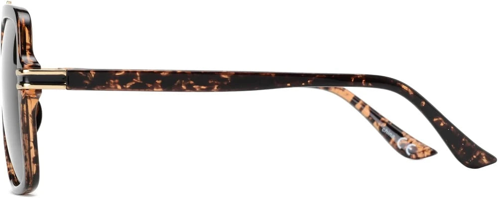 Retro Oversized Polarized Square Sunglasses