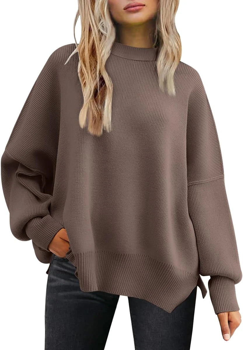 Oversized Batwing Knit Sweater