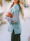 Dokotoo Color Block Long Sleeve Tunic