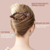 Flat French Hair Claw Clips