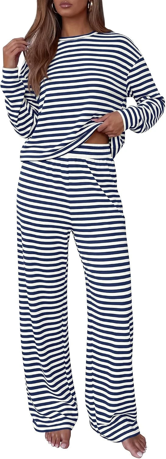 Striped Cotton Lounge Set