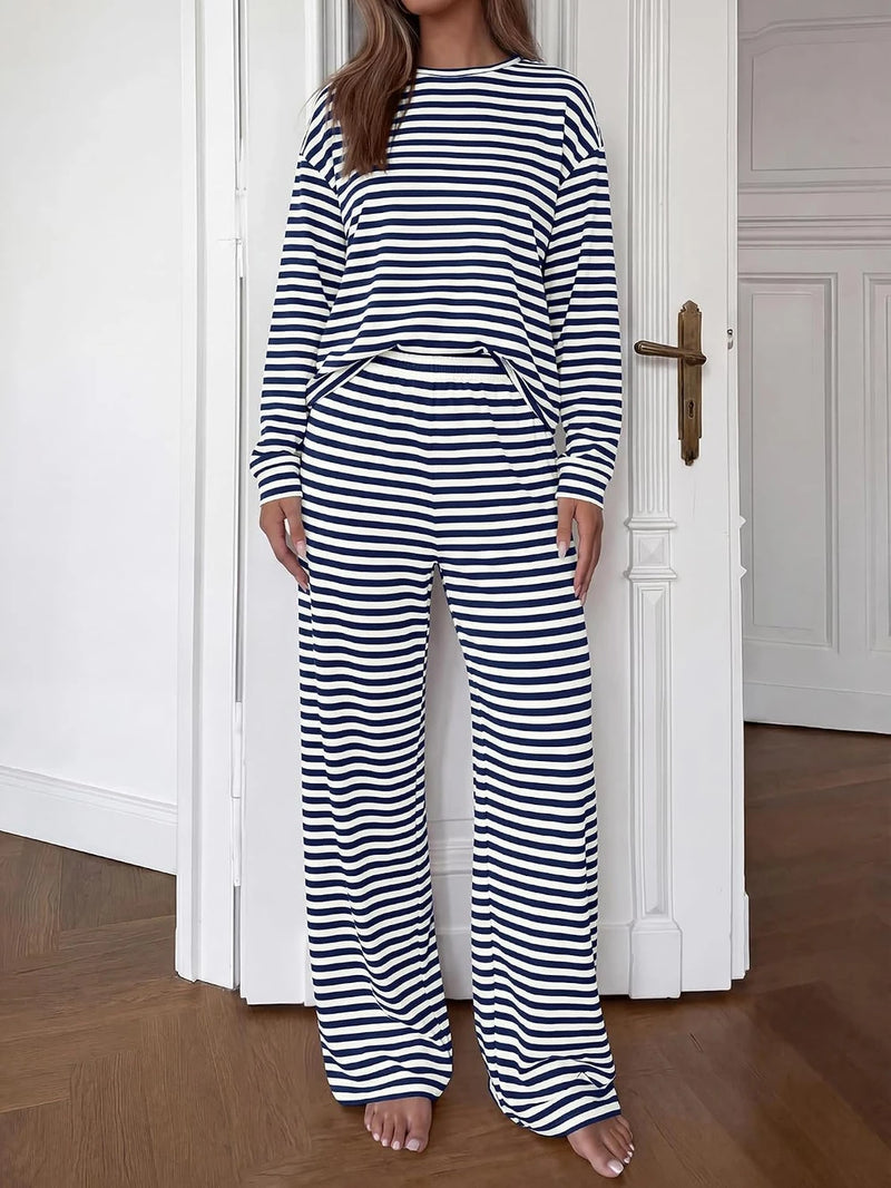 Striped Cotton Lounge Set