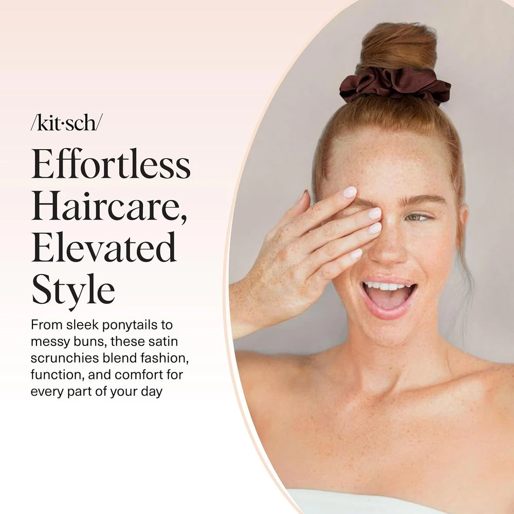 Kitsch Cameo Satin Scrunchies