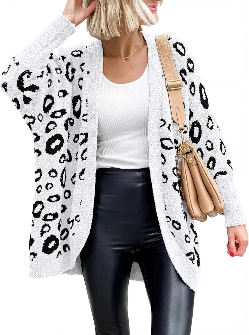 Leopard Knit Cardigan