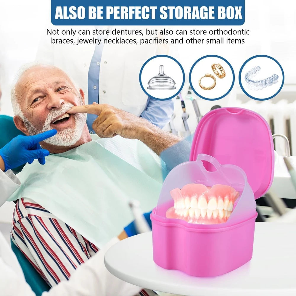 Denture Bath Case Storage Container