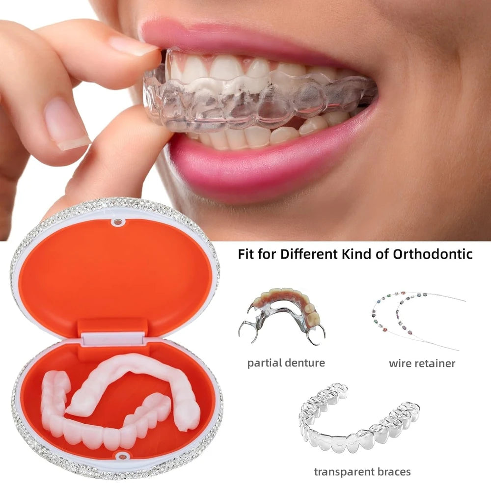 Bling Rhinestone Retainer Case