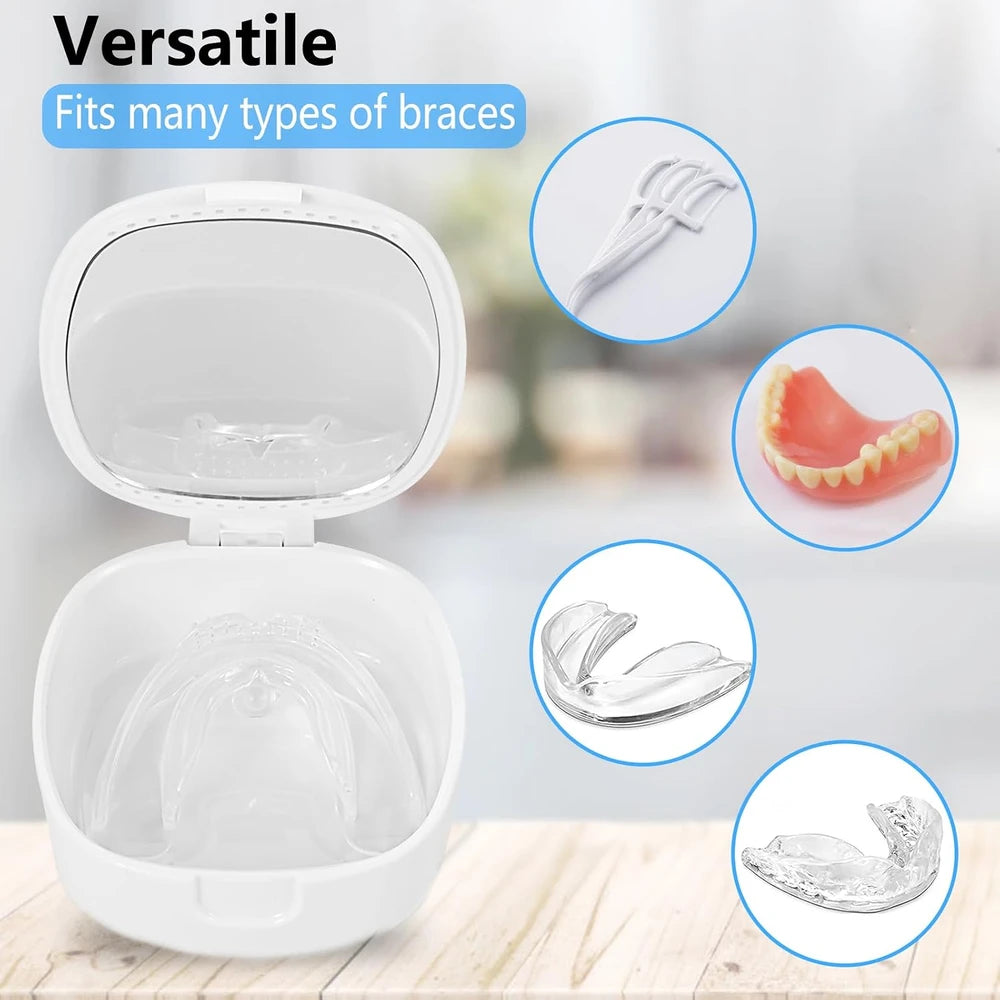 Leopard Print Retainer Case with Mirror