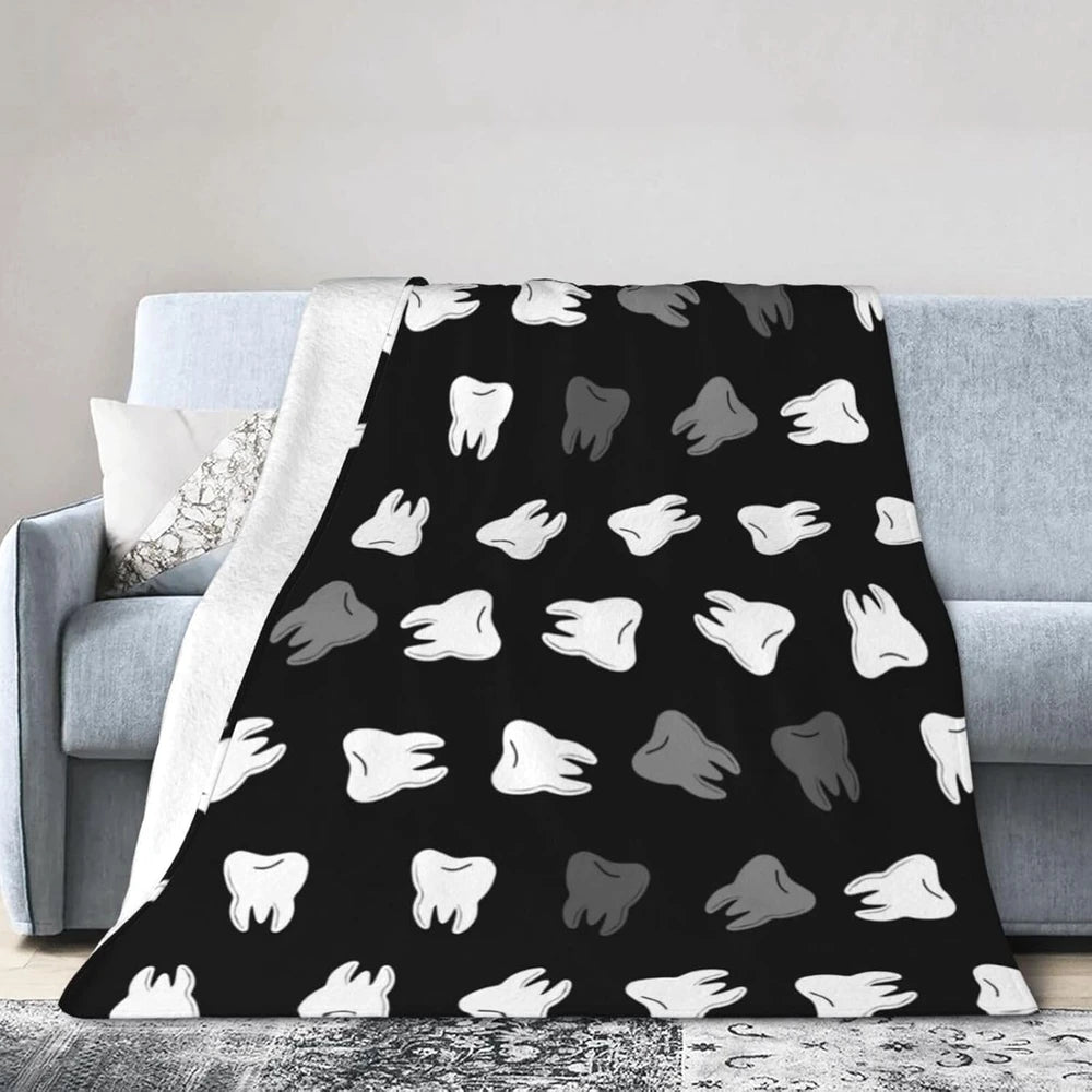 Dental Dentist Flannel Throw Blanket