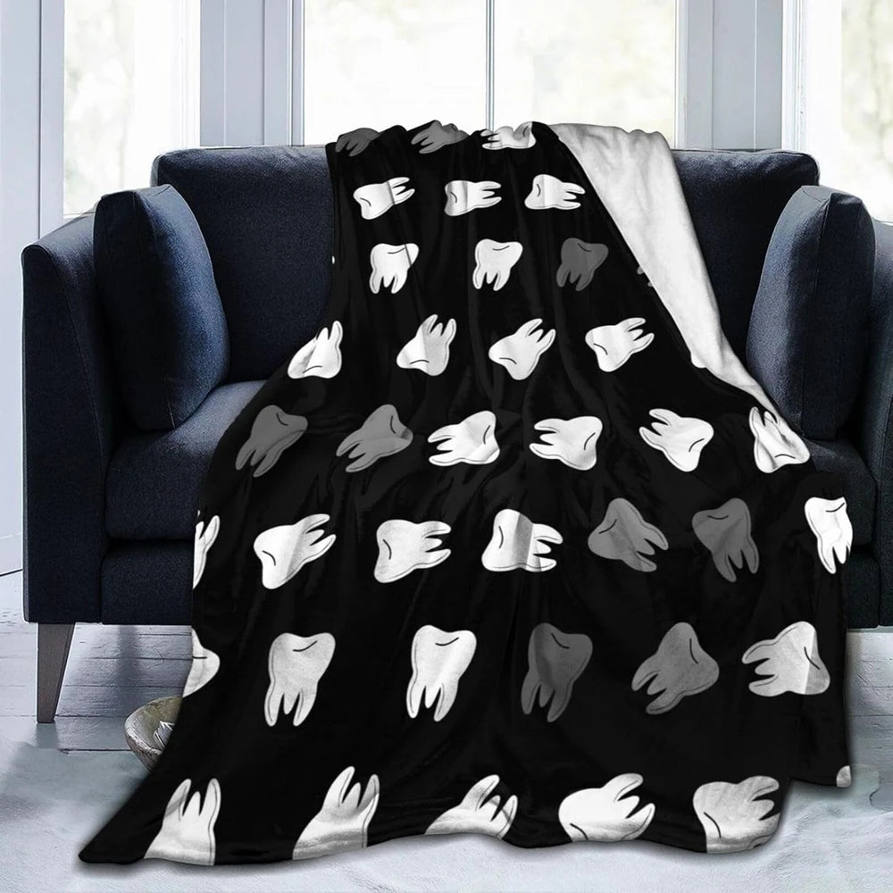 Dental Dentist Flannel Throw Blanket